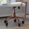 Flash Furniture White LeatherSoft Roller Wheel Executive Chair GO-2286M-WH-RSGLD-RLB-GG - alternate 7
